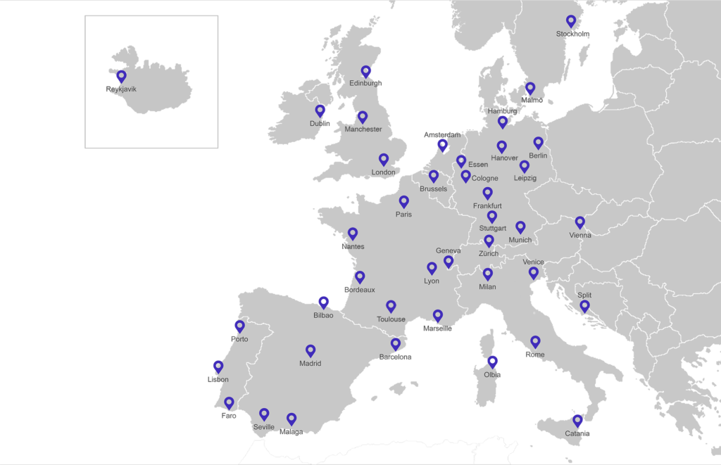 Les dépôts européens d'Indie Campers