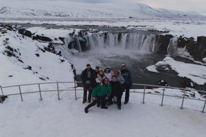 Group of friends in Iceland with a campervan 7 days