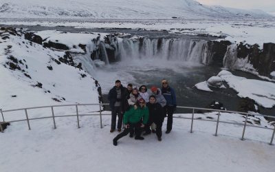 Group of friends in Iceland with a campervan 7 days