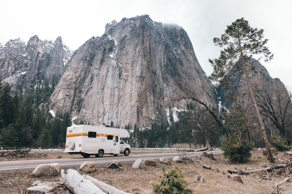 Campervan in Yosemite National Park