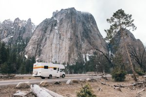 Campervan in Yosemite National Park