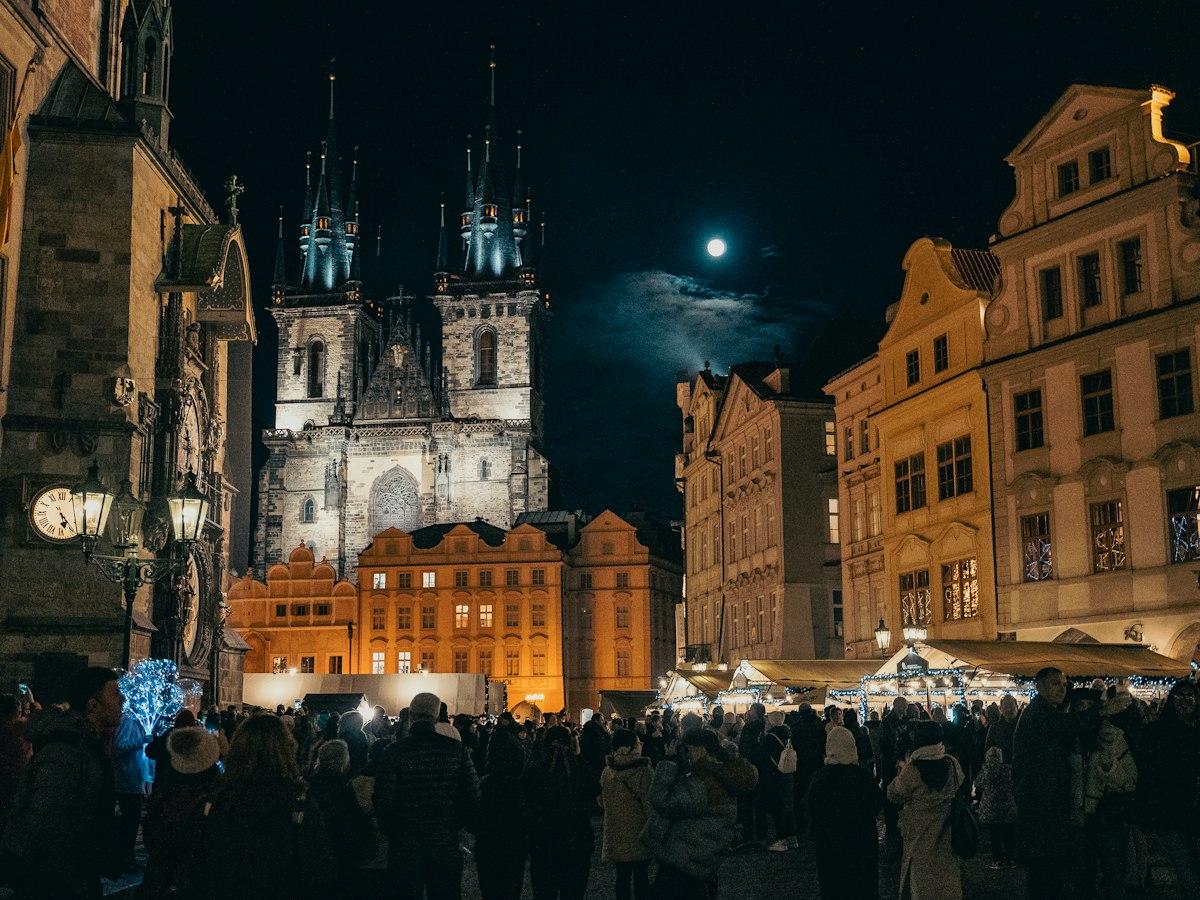 Weihnachtsmarkt auf dem Altstädter Ring in Prag