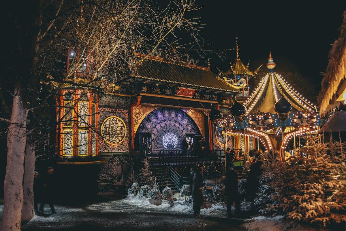 Jul i Tivoli in Kopenhagen